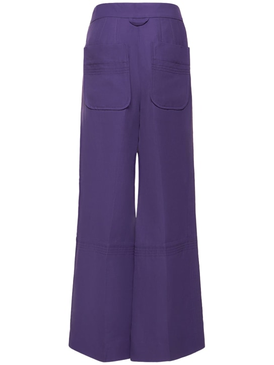 Jacquemus: Pantalones anchos de crepé