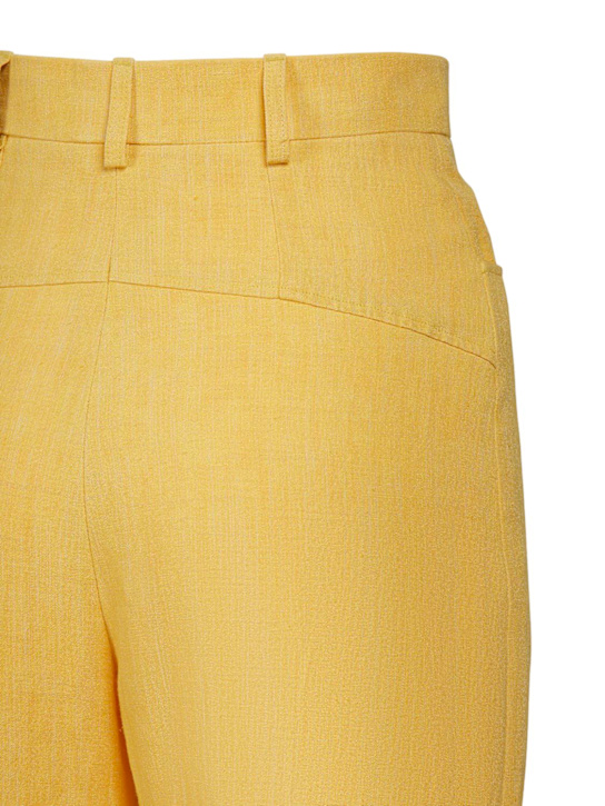 Jacquemus: Pantaloni vita alta Le Pantalon Sauge in twill