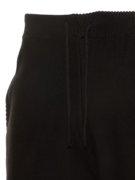 FLÂNEUR: STRICK-SHORTS AUS BAUMWOLLMISCHUNG