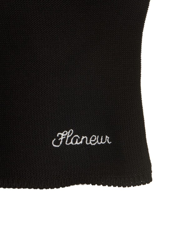 FLÂNEUR: STRICK-SHORTS AUS BAUMWOLLMISCHUNG