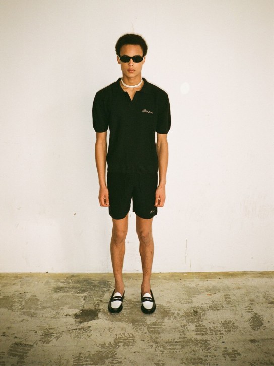 FLÂNEUR - Shorts in maglia di misto cotone