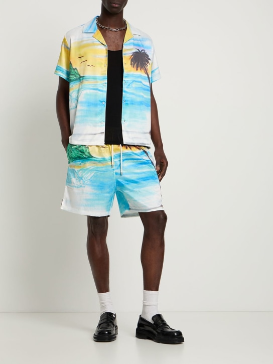 FLÂNEUR - Shorts in raso stampato