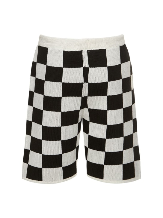 FLÂNEUR: Cotton blend knit shorts