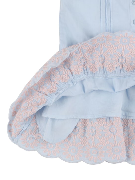 Stella McCartney Kids: KLEID AUS BIO-BAUMWOLLE MIT STICKEREI