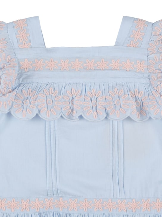 Stella McCartney Kids: KLEID AUS BIO-BAUMWOLLE MIT STICKEREI