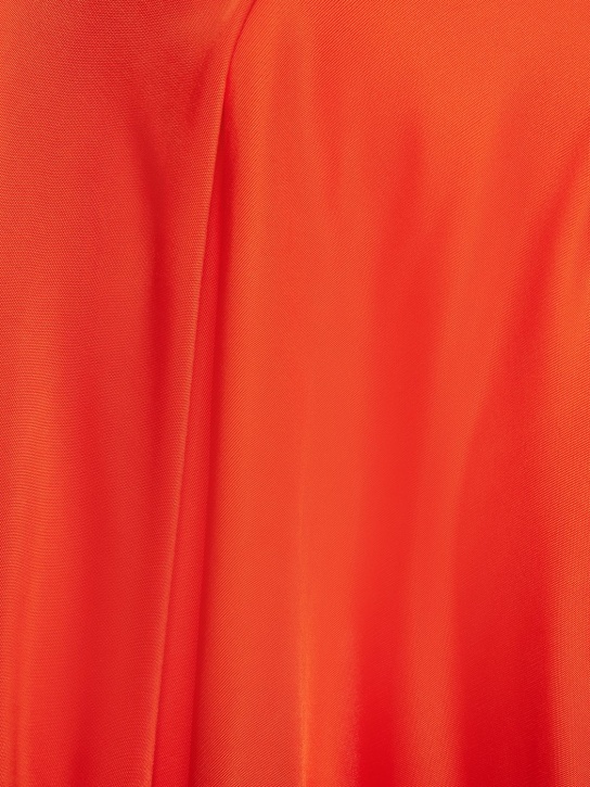 Stella McCartney: Draped fluid viscose satin mini skirt