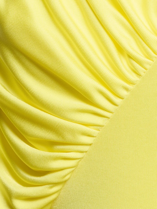 Stella McCartney: Gathered fluid viscose mini dress