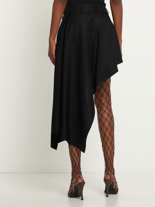 Stella McCartney: MIDIROCK AUS VISKOSEKREPP