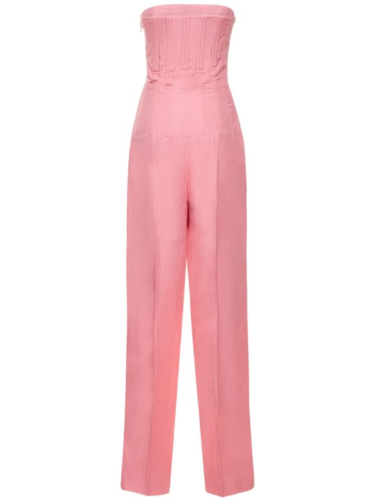 Stella McCartney: Combinaison corset ample en crêpe