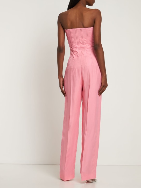Stella McCartney: Combinaison corset ample en crêpe