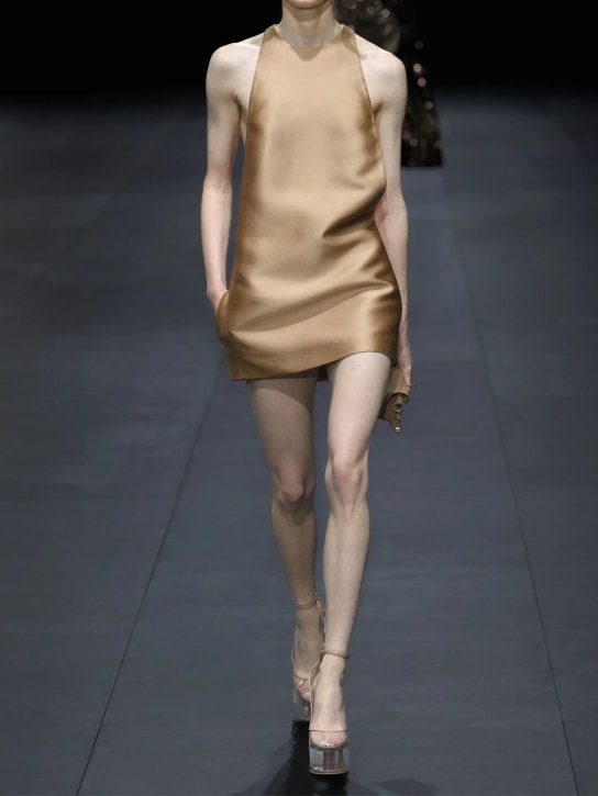 Valentino: Techno duchesse mini dress