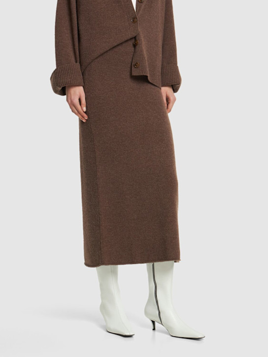 Jil Sander - Bottines en cuir 50 mm