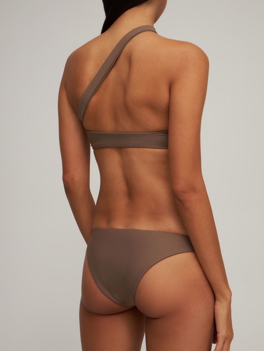 Jade Swim: Halo one shoulder bikini top