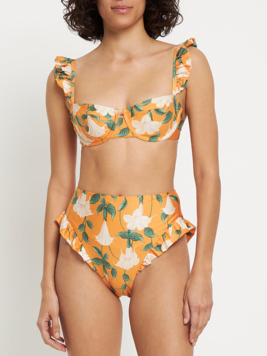 Agua By Agua Bendita - Kiwi printed bikini top