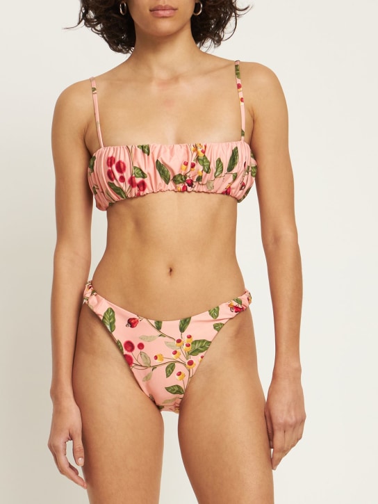 Agua By Agua Bendita: Top de bikini estampado