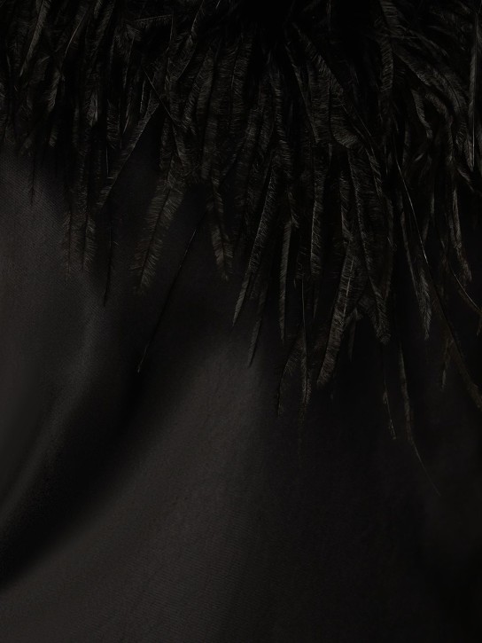 Sleeper: Robe midi avec plumes Boheme