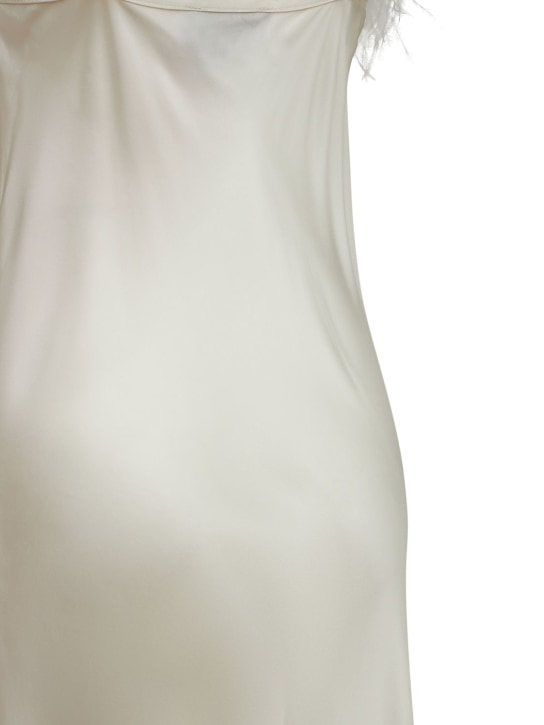 Sleeper: Robe midi en lin et plumes Brigitte