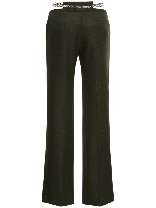 Aya Muse: Pomo nylon pants w/chains