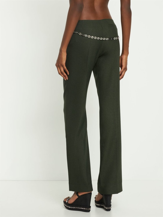 Aya Muse: Pomo nylon pants w/chains
