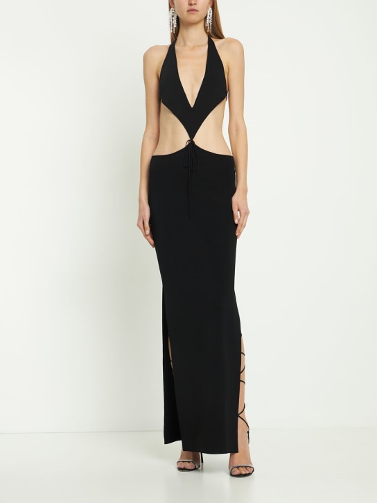 Aya Muse: Tetra viscose blend long dress