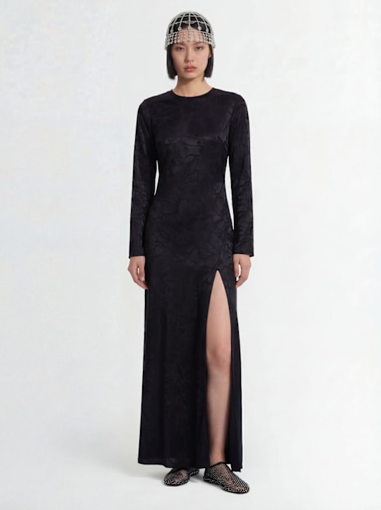 ANINE BING: Vestito Freja in seta jacquard