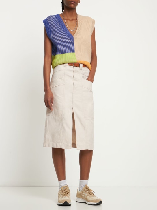 Marant Etoile: Jupe midi en coton Prime