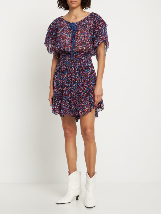 Marant Etoile: Florise printed chiffon midi dress