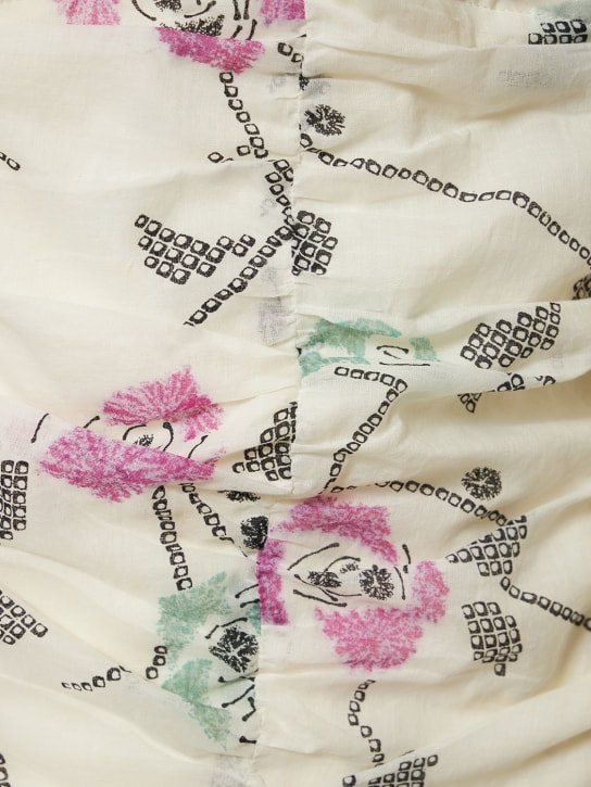 Marant Etoile: MINIKLEID AUS BAUMWOLLE MIT DRUCK „GALDINO“