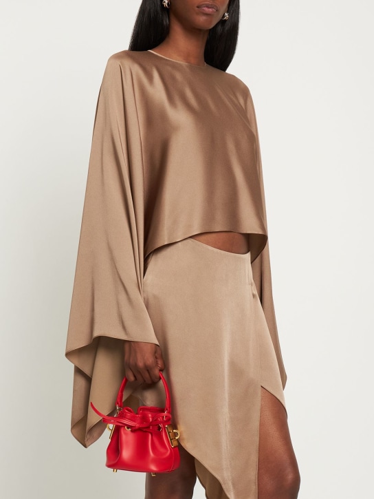 Alexandre Vauthier: Mini BBag leather bucket bag