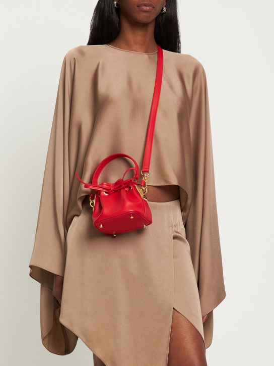 Alexandre Vauthier: Mini BBag leather bucket bag