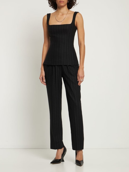 Emilia Wickstead: Gerade Hose mit hohem Bund „Gus“