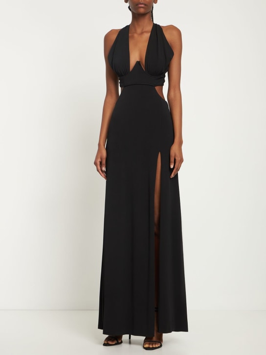 Dundas - Gena crossed viscose jersey long dress