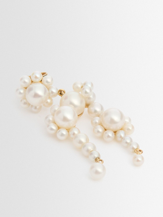 Sophie Bille Brahe: Mono boucle d'oreille Fontaine Marguerite 14 K