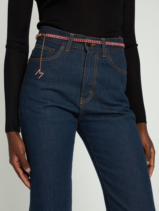 Magda Butrym - Ceinture en cristaux avec logo