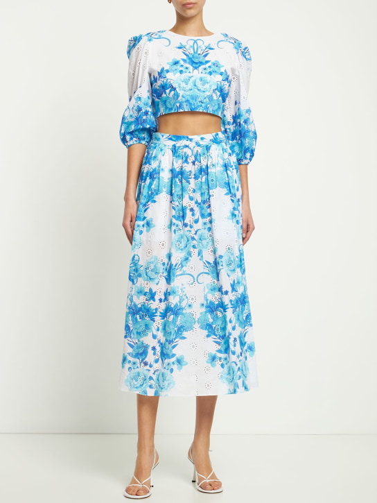 Borgo De Nor - Rhea printed cotton top