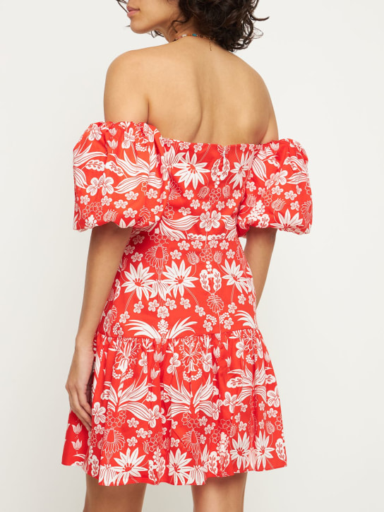Borgo De Nor: Robe courte en coton imprimé Ziggy