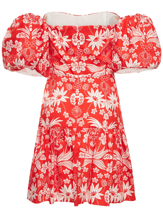 Borgo De Nor: Robe courte en coton imprimé Ziggy