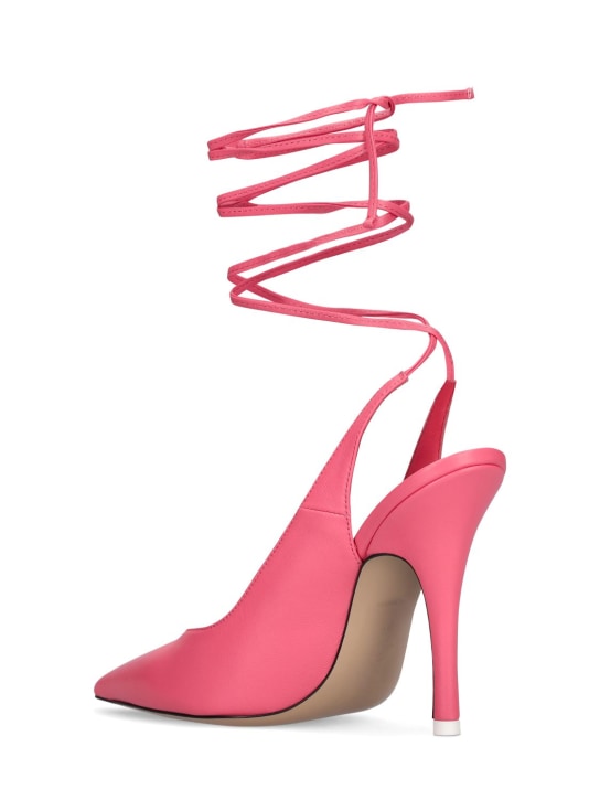 The Attico: 105mm hohe Pumps aus Leder „Venus“