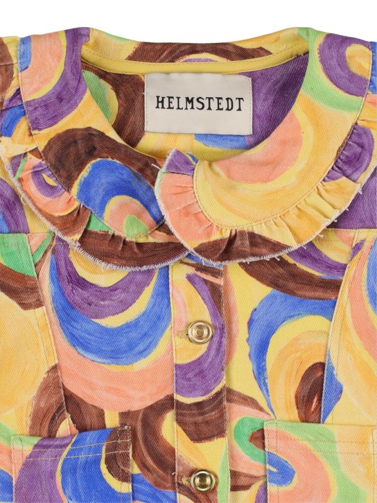 HELMSTEDT: All over print cotton canvas jacket