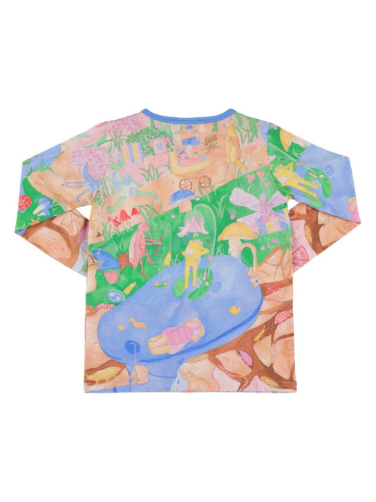 HELMSTEDT: T-shirt in jersey di cotone stampato