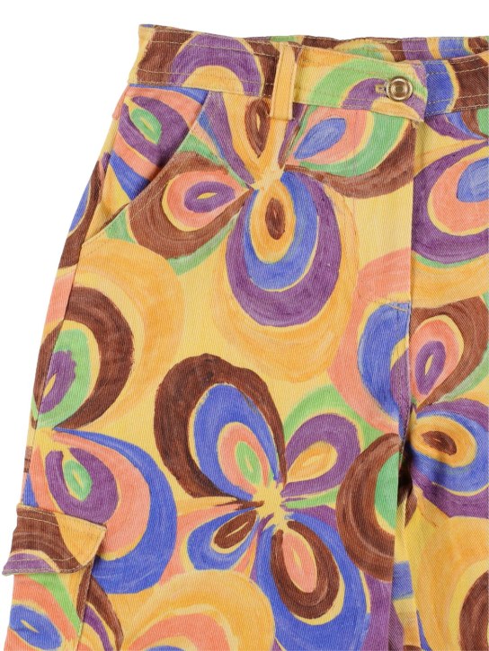 HELMSTEDT - All over print cotton canvas pants
