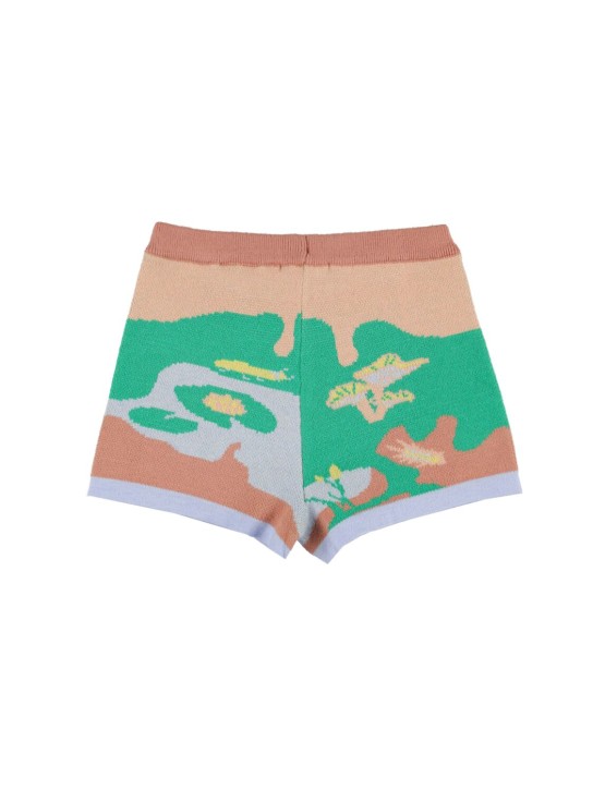 HELMSTEDT: Short en maille jacquard de viscose mélangée
