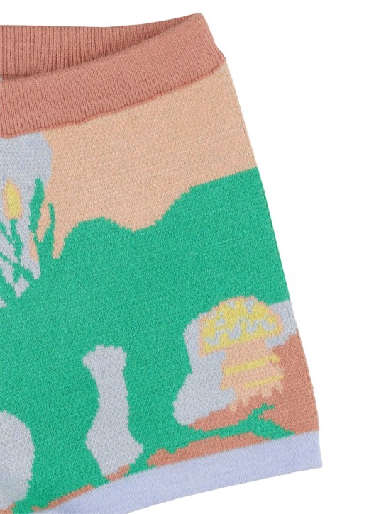 HELMSTEDT: Short en maille jacquard de viscose mélangée