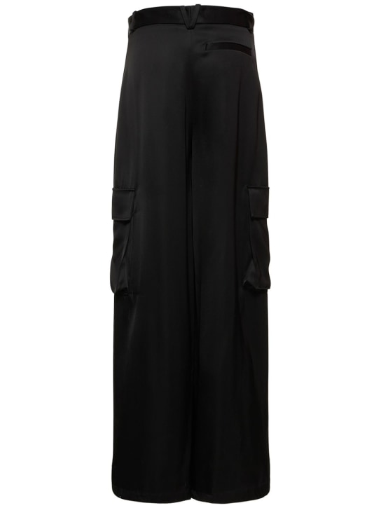 Versace: Pantalon cargo ample en duchesse