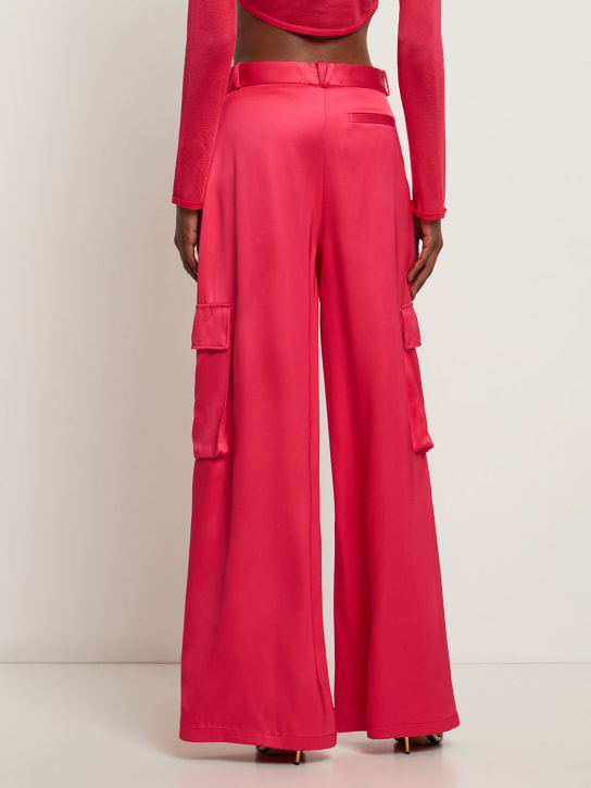 Versace: Pantalon cargo ample en duchesse