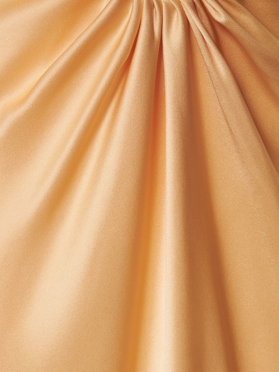 Stella McCartney: Robe midi en satin ajouré
