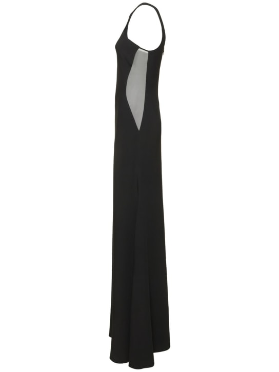 Stella McCartney: Vestido largo de crepé hombro descubierto