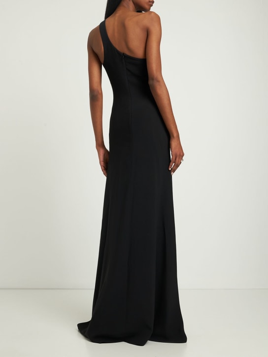 Stella McCartney: Vestido largo de crepé hombro descubierto