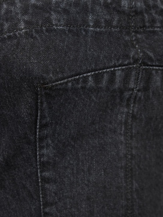 Stella McCartney: Washed denim cropped bustier top