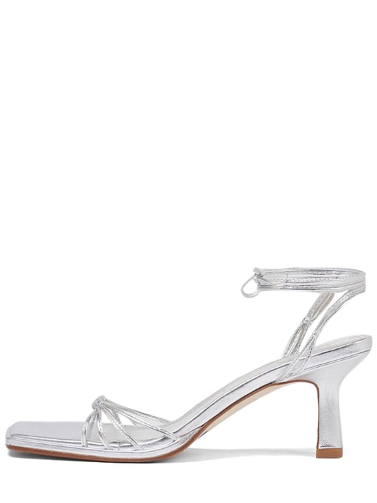 Aeyde: 65mm Sandalen aus laminiertem Leder „Kenna“